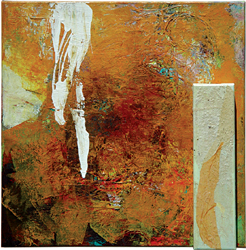 Inscape IX-2, 2003, Mixed Media on Canvas, 36 x 36